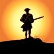 minuteman at sunset